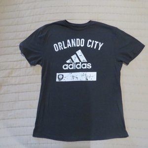 Adidas Orlando City black T-shirt size large athletic fit